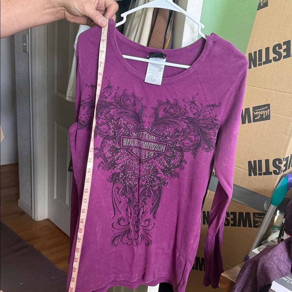 Harley-Davidson Women's Rich Purple Long Sleeve Tee